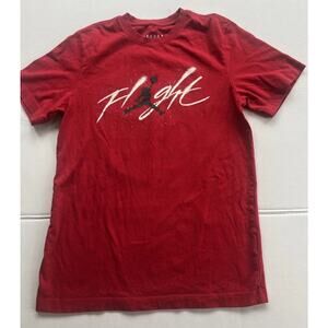 Authentic Nike Air JORDAN FLIGHT Graphic T-Shirt Two Sided Red  Men S